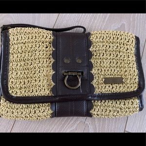 O’Neill straw like clutch with removable strap